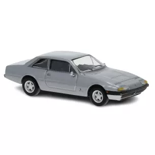Voiture Ferrari 365 GT4 2+2 gris argent PCX 870134 - HO 1/87