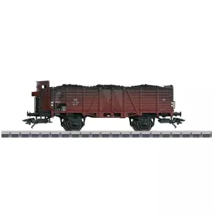 Gondola car with high sides Om 21, with guard house MARKLIN 46027 - DB - HO 1/87