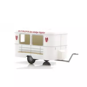 Véhicule de vente, Caravane Nagetusch Mitropa blanche Busch 51759 - HO 1/87 -