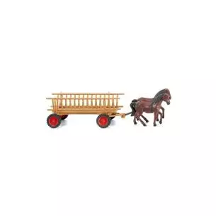 Chariot tiré par des chevaux - SAI 892 WIKING 8930229 - HO 1/87