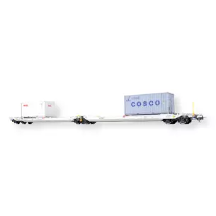 Set 2 wagons porte-conteneurs Pullman 36554 - HO 1/87 - NL / RN