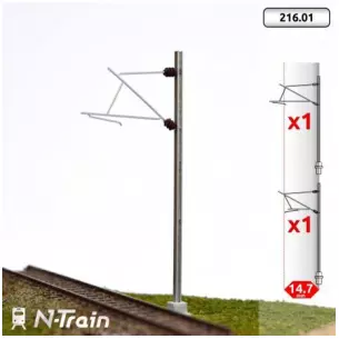 25 kV console poles