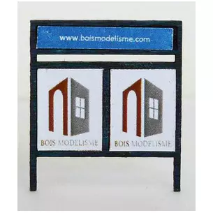 Lot de 6 pancartes de quai - HO 1/87 - Bois Modélisme