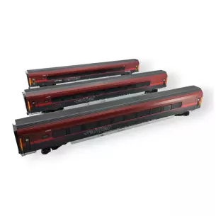 Trois voitures Railjet de l'ÖBB - ROCO 74041 - HO 1/87e