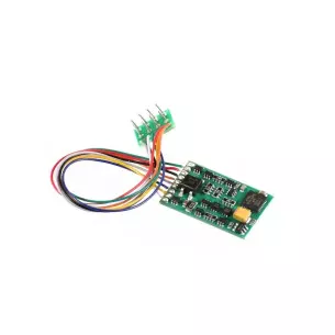 Décodeur STANDARD+ V2 avec fils Lenz 10231 - Fiche NEM 652 - 8 broches