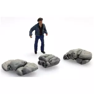Postier et sacs pour chariot à bras