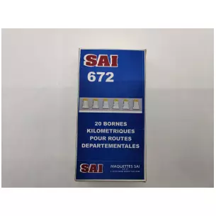 Kit de 20 bornes kilométriques pour routes départementales