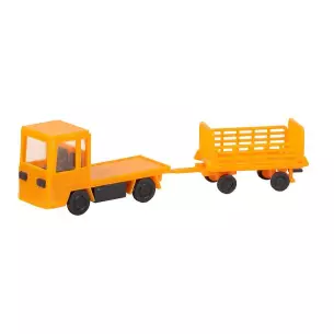 Chariot à bagages orange Faller 180357 - HO : 1/87 - EP III