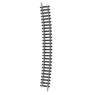 Rail courbe Minitrix R6 rayon 526.2 mm 15° - N : 1/160 - code 80 - 14928