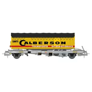 SEGI" HM kangaroo car with "CALBERSON" double axle trailer