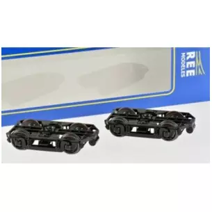 Set of 2 Bogies Y16 E - 4 boxes SKF - Dynamo - Black