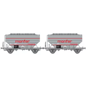 Set of 2 grain wagons "MONFER