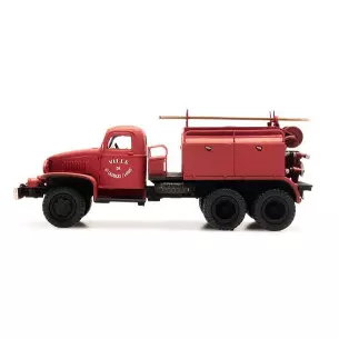 GMC fire truck with sheet metal cab "SAINT-GEORGES-SUR-LOIRE