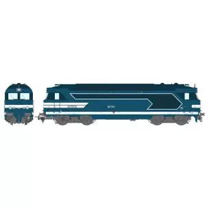 Locomotive BB67411 Bleue "Strasbourg" DCC Son REE MODELES MB167SAC - HO 1/87