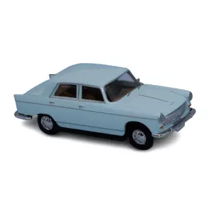 Peugeot 404 bleue pastel SAI 2321 - HO : 1/87