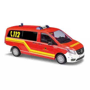 Véhicule Mercedes Vito Classe V, pompiers Dortmund BUSCH 51181 - HO 1/87