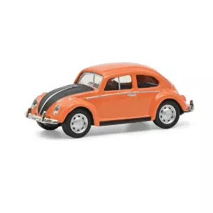 Volkswagen Coccinelle - Orange et noir - SCHUCO 452662800 - HO 1/87
