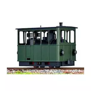 Tramway à vapeur, couleur verte