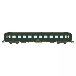 COFFRET 2 VOITURES UIC B10 Vert Logo jaune CFL Ep.IV
