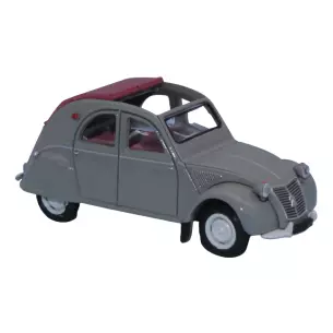 Véhicule Citroën 2CV AZLP 1958 livrée grise SAI 6012 - HO 1/87 - EP III