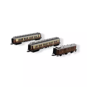 Set 3 voitures Express - HOBBYTRAINS H22102 - N 1/160 - CIWL