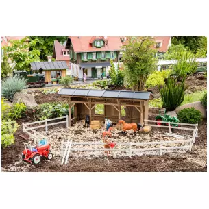 Abri pour chevaux avec clôture d'enclos - POLA G 331146 - G : 1/22.5 - EP II