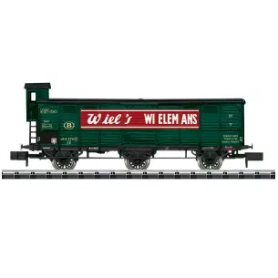 Wagon frigorifique à bière type G 07 MiniTrix 18430 - N 1/160 - SNCB - EP III