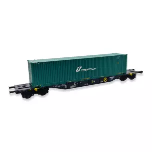 Wagon porte-conteneurs intermodal "CEMAT" ACME 40420 - HO 1/87 - EP V