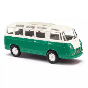 Mini Bus Goliath Express 1100 Busch 94152 - HO 1/87 - livrée vert / crème