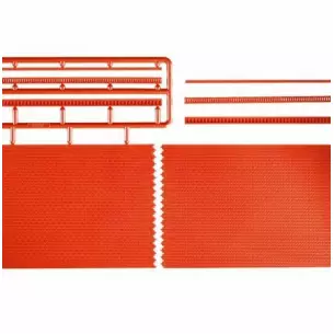2 red brick wall plates with cap