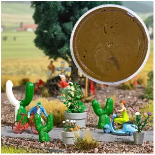 Brown modeling clay