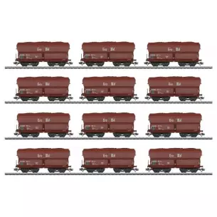 Set of 12 automatic unloading cars Ore IIId