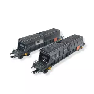 Set 2 Wagons trémies EF60 JOUEF 6210 - HO 1 : 87 - SNCF - EP VI