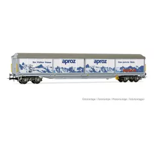 Wagon à parois coulissantes "APROZ" Rivarossi 6580 - HO 1/87 - SBB - EP V