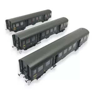Set 3 voitures voyageurs - EPM 41.33.01 - HO 1/87 - SNCF