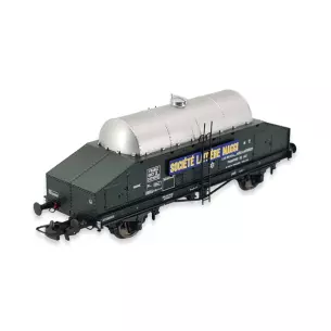 Wagon laitier inox Novateur modèles 50001 livrée verte - HO 1/87 - SNCF - EP III