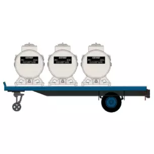 3 container flatbed trailer "BP