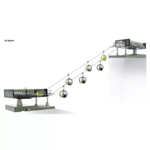 Set de 2 stations téléphériques "Planai" Jägerndorfer JC82499 - HO 1/87