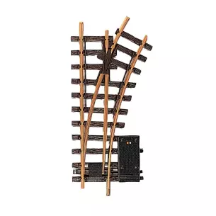 Straight electric switch LGB 12050 - G : 1/22.5 - 300 mm R1 30° - Straight curve