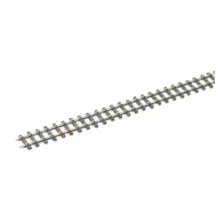 Flexible rail, length 914mm, HOe, code 80, irregular wooden sleepers
