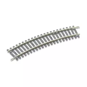 Rail courbe rayon 371 mm 22,5° Peco ST220 - HO : 1/87 - Code 100