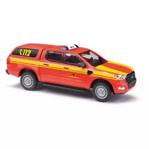 Véhicule des pompiers Ford Ranger Busch 52821 - HO 1/87
