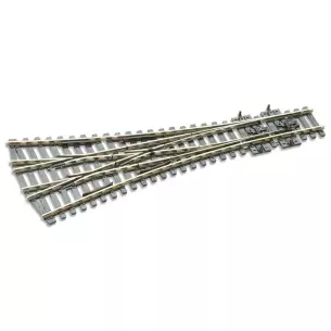 Aiguillage triple 12° Peco SL99 Insulfrog 220 mm code 100 - R 610 mm - HO 1/87