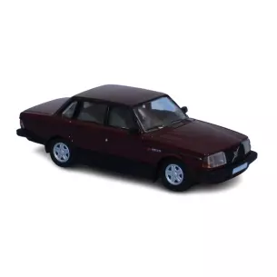 Voiture Volvo 240 - Rouge foncée métallisée - PCX 870418 - HO 1/87