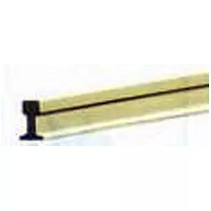 Lot de 6 rails profilés en maillechort , longueur 914mm, code 250
