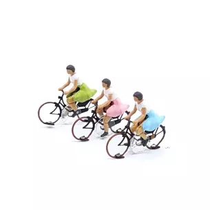 Cycliste femme Magnorail KKb-2 - HO 1/87 - déjà assemblé