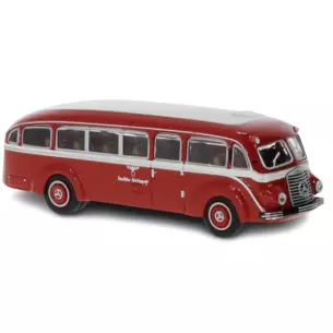Autocar MB LO 3500 - rouge et blanc - Brekina 52434 - HO 1/87