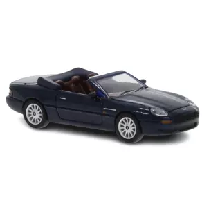 Voiture Aston Martin DB7 Volante cabriolet bleu métallisé PCX 870147 - HO 1/87