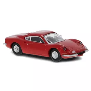 Voiture Ferrari Dino 246 GT rouge PCX 870216 - HO 1/87