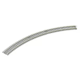 Rail courbe rayon 505 mm 45° Peco ST231 - HO : 1/87 - Code 100